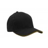 Cap - mod. 4210:Black, Cotton, Gold